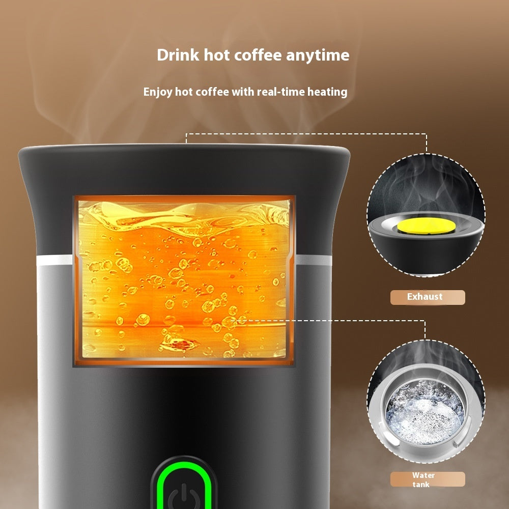 3-in-1 Portable Espresso Maker | USB Rechargeable Coffee Machine for Travel, Office & Capsule Brewing