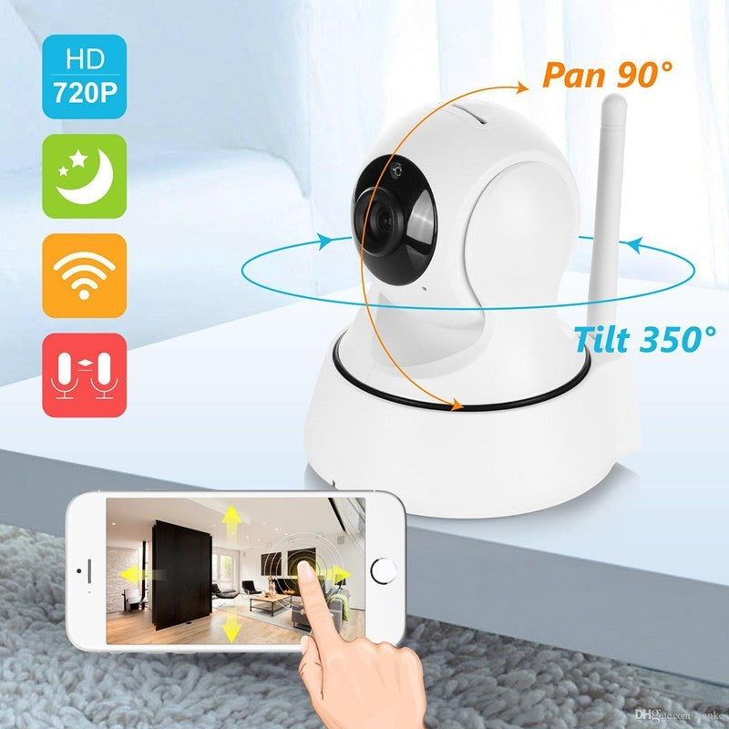 720P WiFi Smart Security Camera | Wireless IP Cam with Night Vision & Motion Alerts