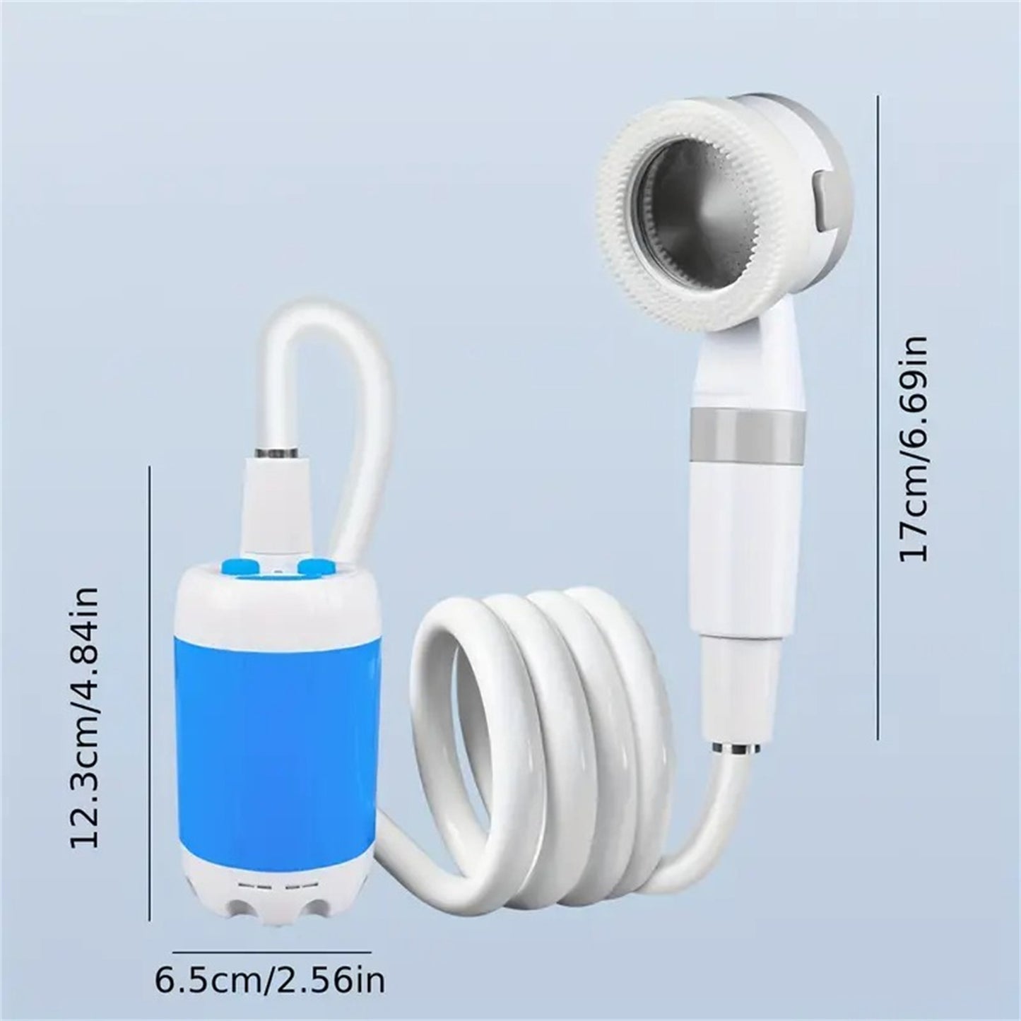 Portable Electric Camping Shower | Rechargeable Outdoor Shower with 5000mAh Battery & Adjustable Flow