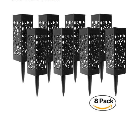 Solar Garden Pathway Light | Hollow-Carved LED Lantern, Waterproof & Wireless for Outdoor Lawn Décor