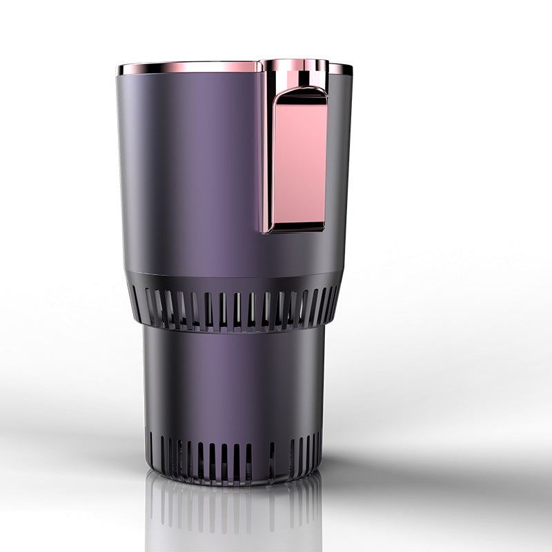 2-in-1 Car Heating & Cooling Cup – Smart Temperature Display | Drink Warmer & Mini Car Refrigerator
