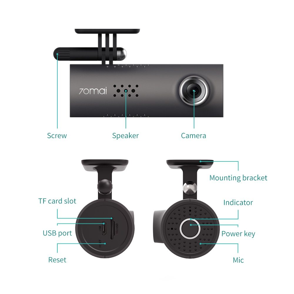 Car Dash Cam 1080P | Smart Voice Control + 130° Wide Angle | EcoSmart Driving Recorder