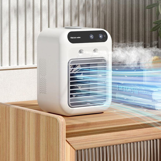 Portable USB Air Conditioner Fan – Mini Water-Cooling Atomizer with Ice Chamber for Eco Cooling at Home, Office & Car