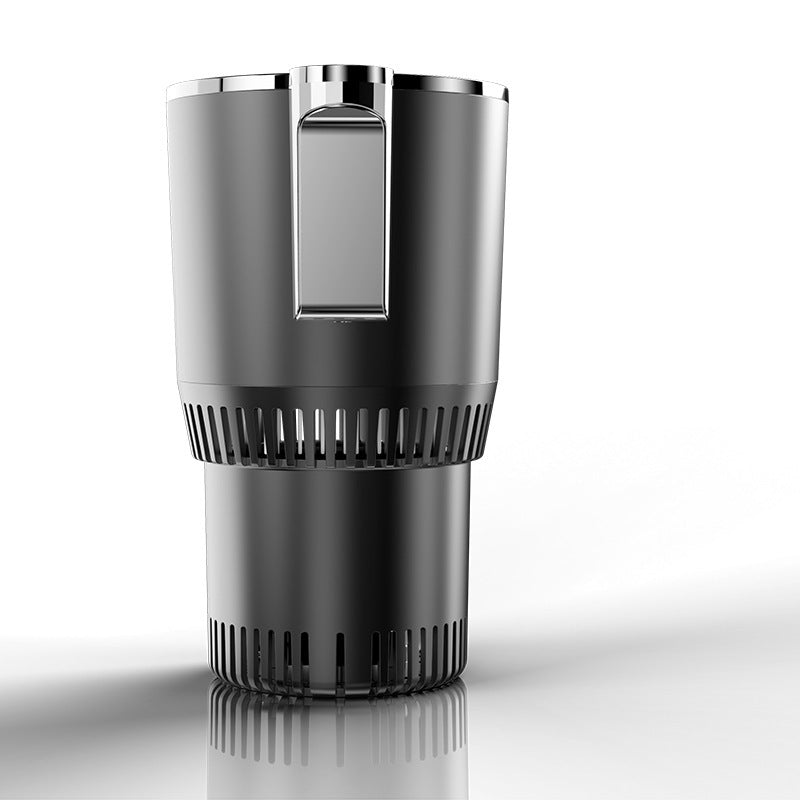 2-in-1 Car Heating & Cooling Cup – Smart Temperature Display | Drink Warmer & Mini Car Refrigerator