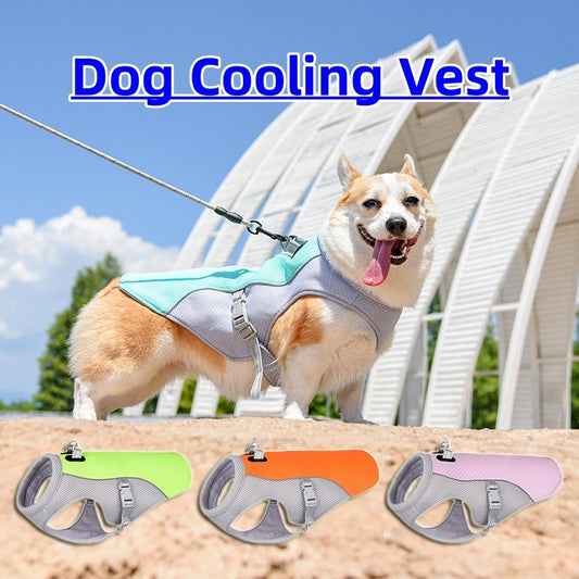 Summer Pet Dog Cooling Vest – Breathable Heat-Resistant Clothing for Small & Large Dogs