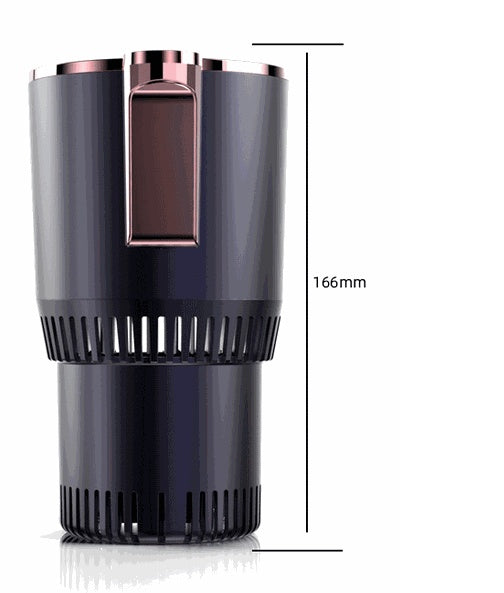 2-in-1 Car Heating & Cooling Cup – Smart Temperature Display | Drink Warmer & Mini Car Refrigerator