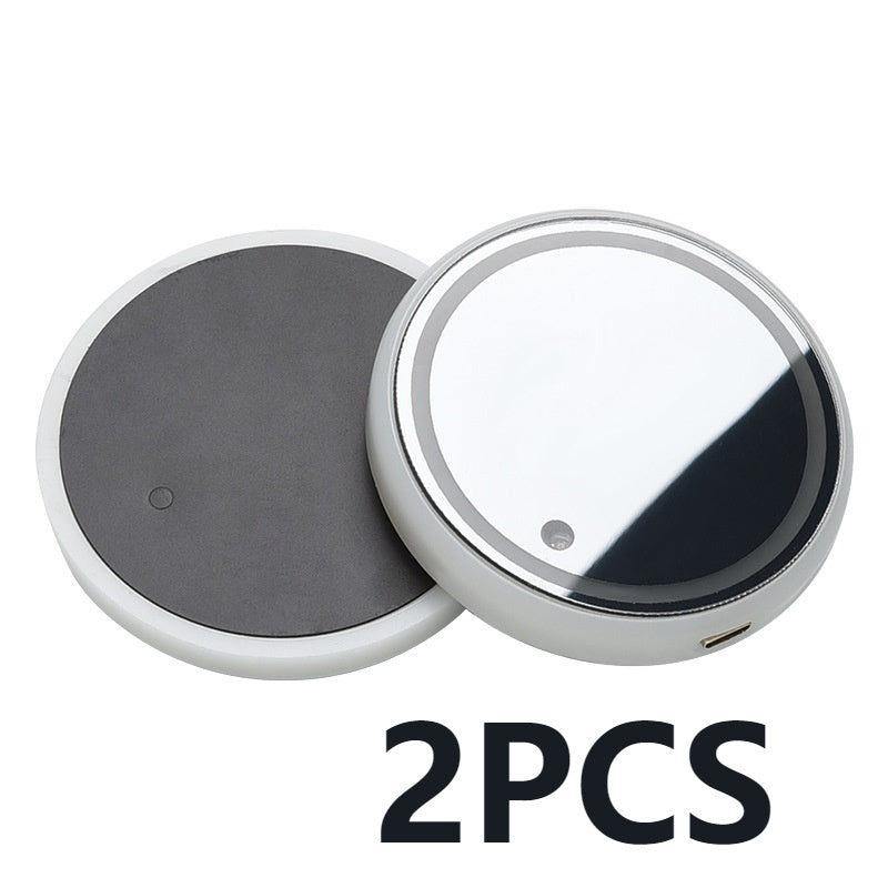 Solar & USB LED Car Cup Holder Coaster – 7‑Color Ambient Light, Non‑Slip, Auto Glow