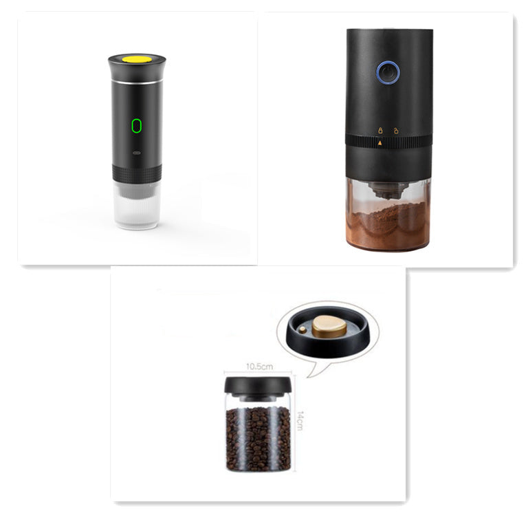 3-in-1 Portable Espresso Maker | USB Rechargeable Coffee Machine for Travel, Office & Capsule Brewing