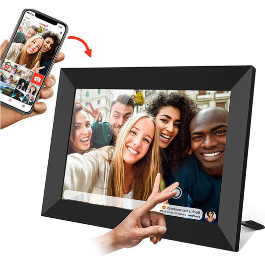 Smart WiFi Digital Photo Frame | 10.1" Touch Screen with Auto Rotation & Secure Photo Sharing