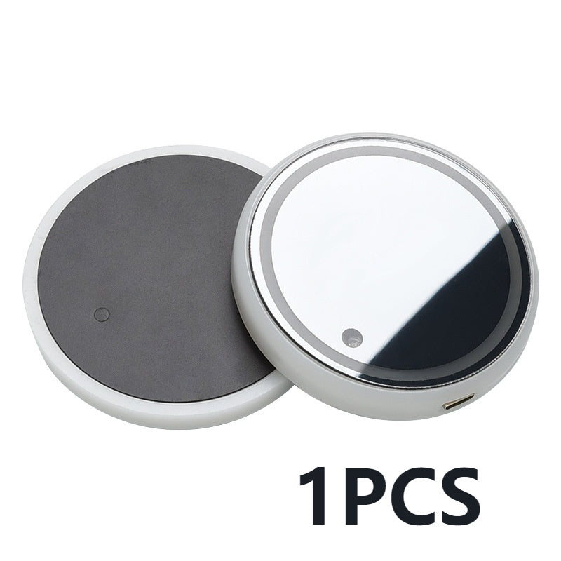 Solar & USB LED Car Cup Holder Coaster – 7‑Color Ambient Light, Non‑Slip, Auto Glow