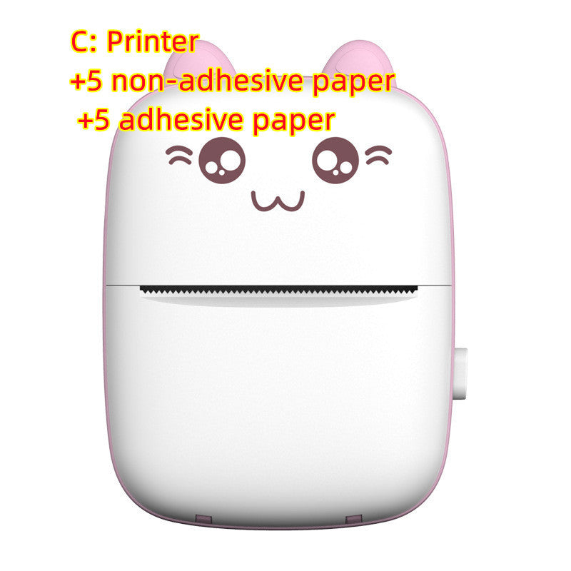 Mini Bluetooth & WiFi Pocket Printer | Portable Note, Photo & Label Printer for Students & Home
