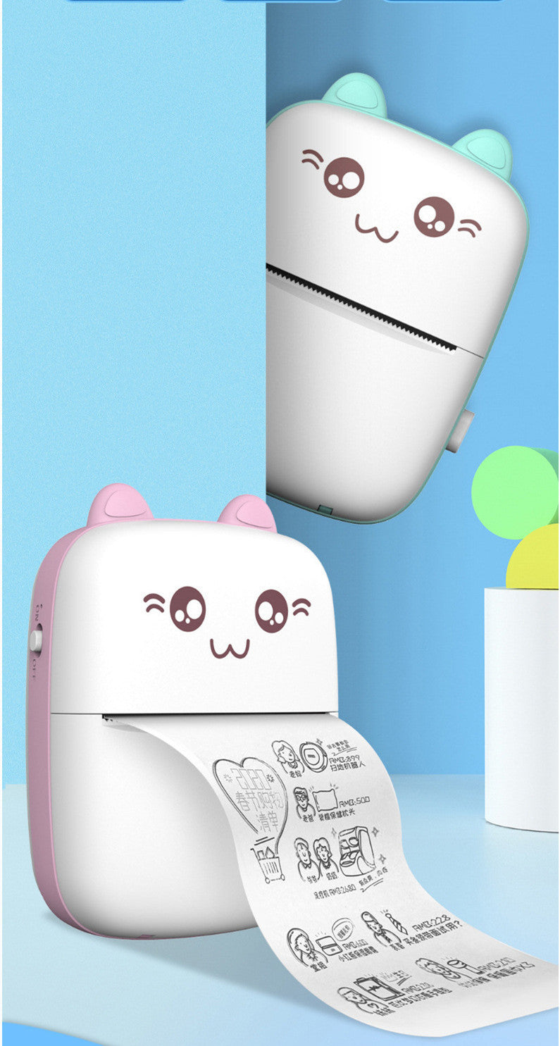Mini Bluetooth & WiFi Pocket Printer | Portable Note, Photo & Label Printer for Students & Home