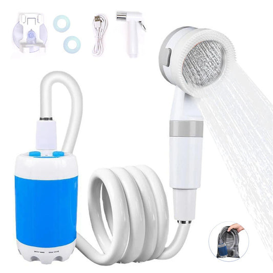 Portable Electric Camping Shower | Rechargeable Outdoor Shower with 5000mAh Battery & Adjustable Flow