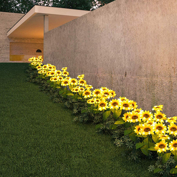Solar Sunflower Garden Light | LED Outdoor Lamp with Auto Sensor & Weatherproof Design
