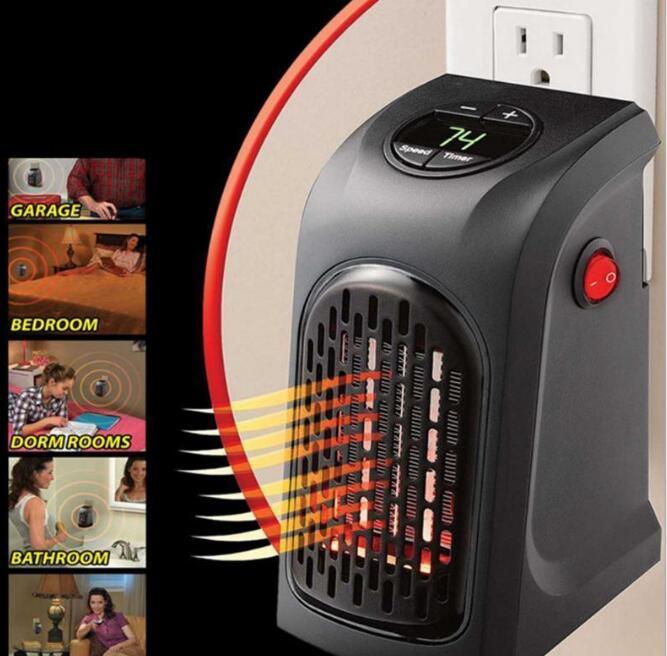 Portable Plug‑In Electric Wall Heater – Adjustable Thermostat + Energy‑Efficient Ceramic Heating