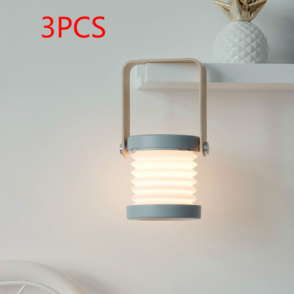 Foldable Touch LED Night Light – Dimmable, USB Rechargeable, Eco-Friendly Portable Lamp for Home & Reading