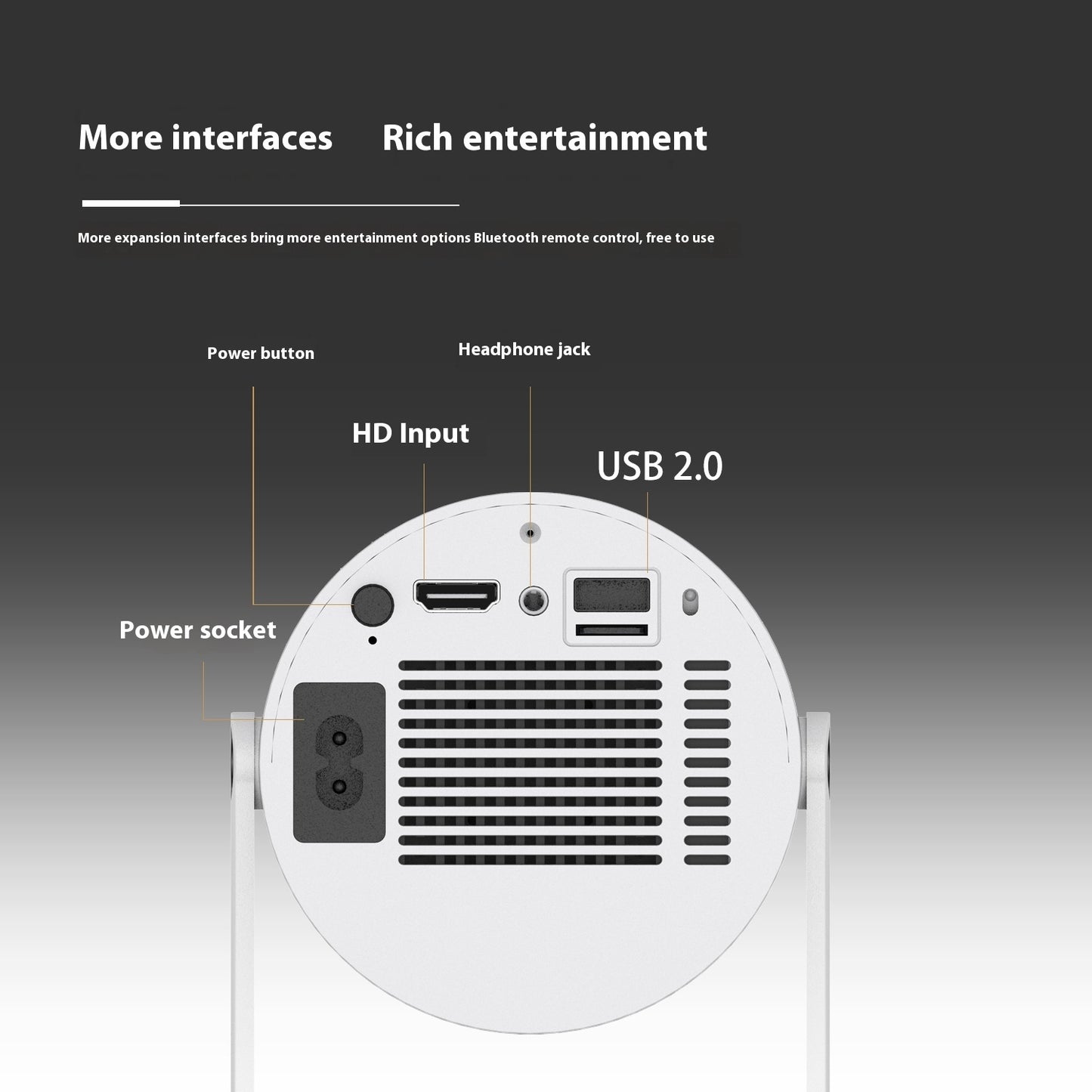 Magcubic HY300 Portable Projector | Home Theater 180° Projection with Auto Keystone & 4K Support