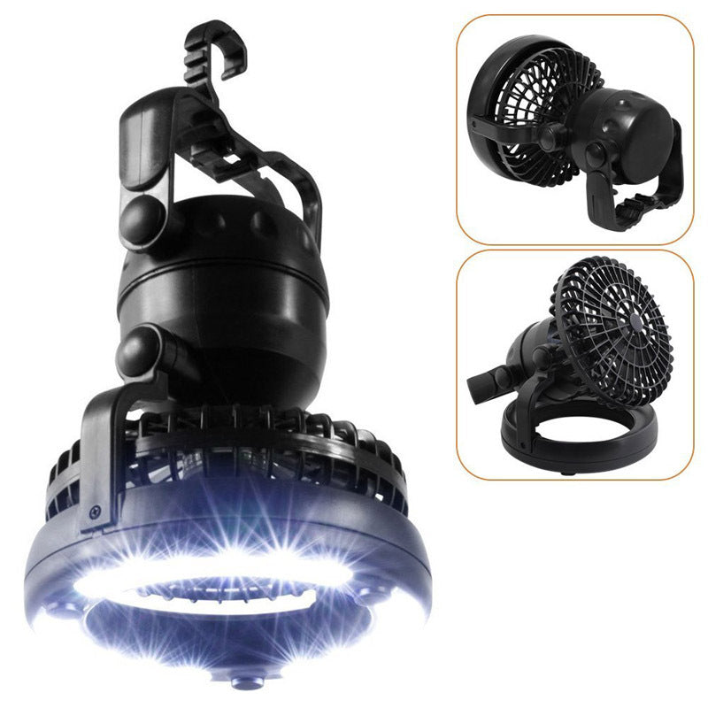 Portable LED Camping Lantern with Fan – 3-in-1 Tent Light, Cooling & Emergency Lighting for Outdoors