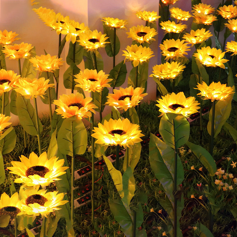 Solar Sunflower Garden Light | LED Outdoor Lamp with Auto Sensor & Weatherproof Design