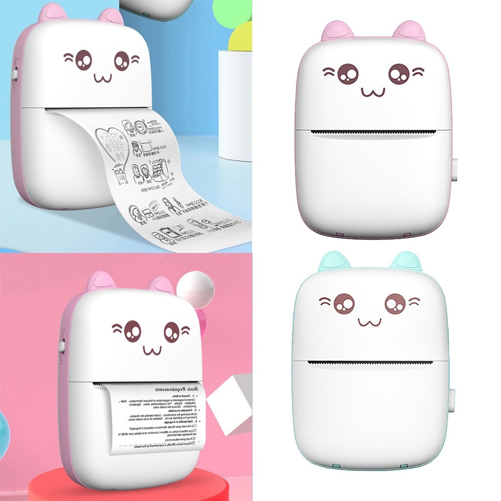 Mini Bluetooth & WiFi Pocket Printer | Portable Note, Photo & Label Printer for Students & Home