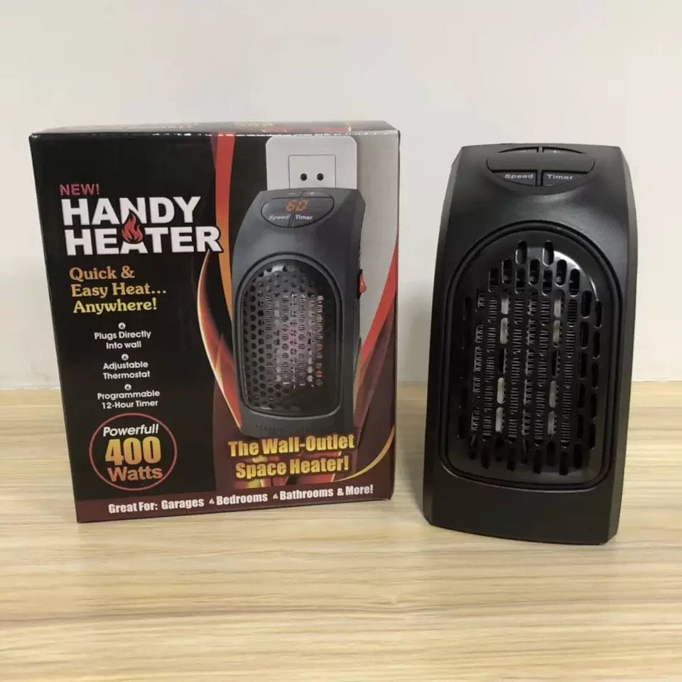 Portable Plug‑In Electric Wall Heater – Adjustable Thermostat + Energy‑Efficient Ceramic Heating