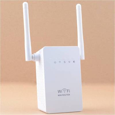 Dual Antenna WiFi Repeater | Multi-Mode Wireless Extender with LAN Ports & 300Mbps Speed