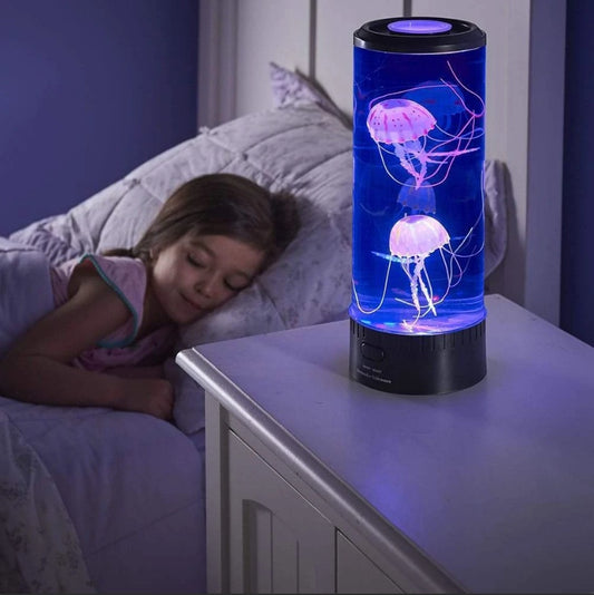 LED Jellyfish Lamp – USB-Powered Night Light with Color-Changing Volcanic Effect for Relaxation & Decor