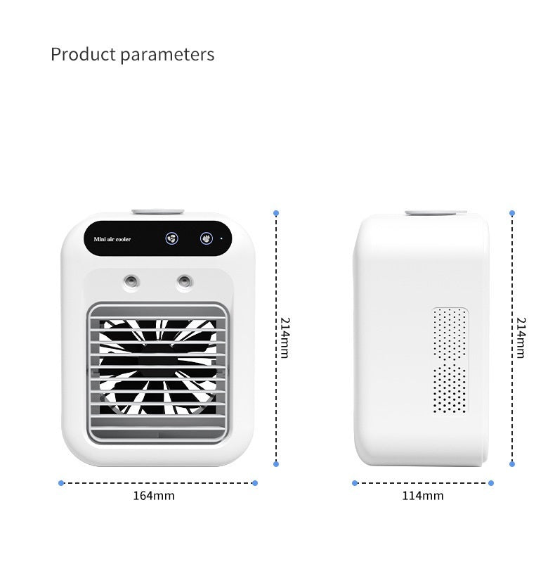 Portable USB Air Conditioner Fan – Mini Water-Cooling Atomizer with Ice Chamber for Eco Cooling at Home, Office & Car
