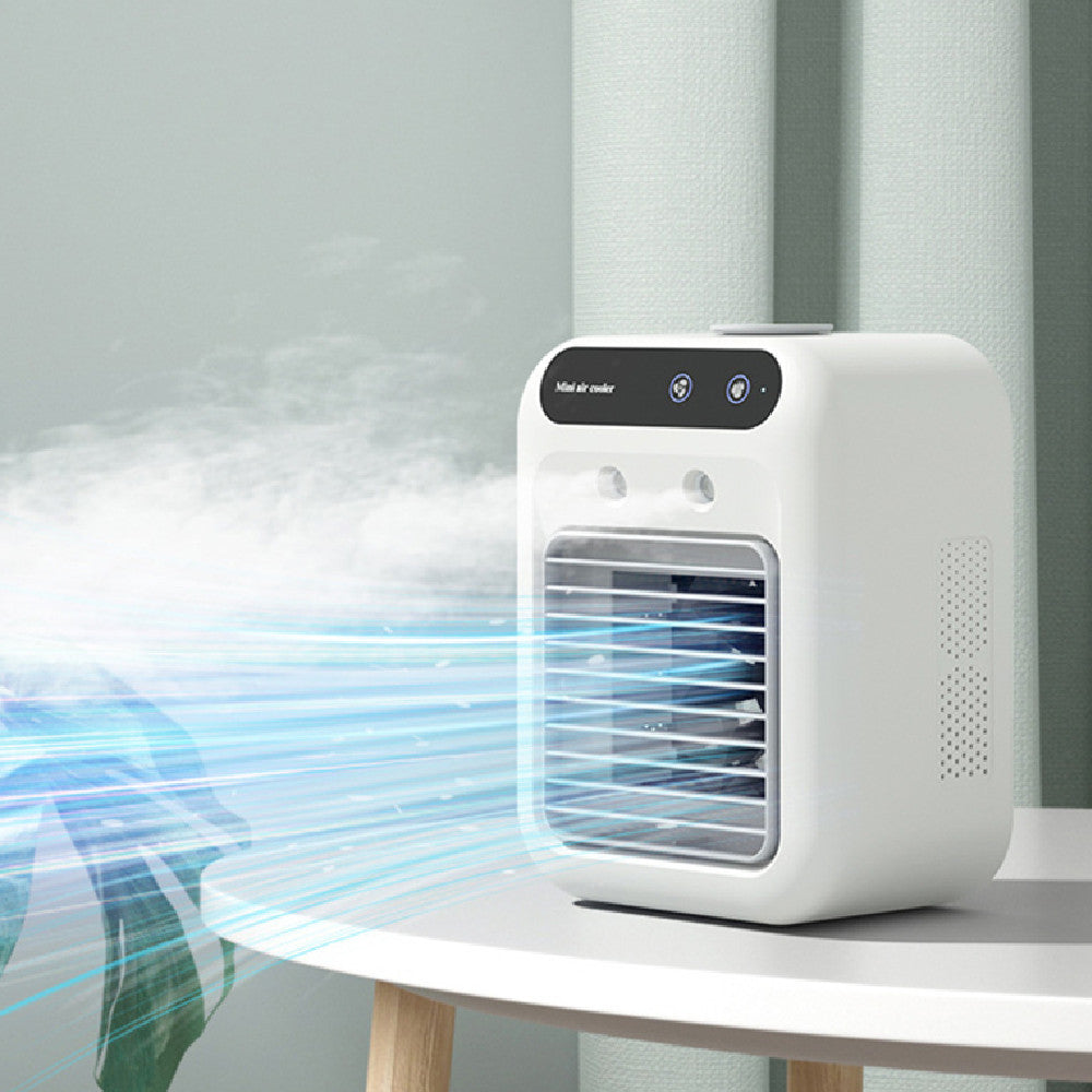 Portable USB Air Conditioner Fan – Mini Water-Cooling Atomizer with Ice Chamber for Eco Cooling at Home, Office & Car