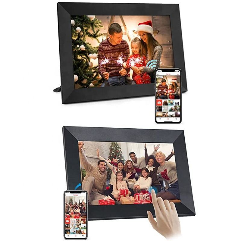 Smart WiFi Digital Photo Frame | 10.1" Touch Screen with Auto Rotation & Secure Photo Sharing