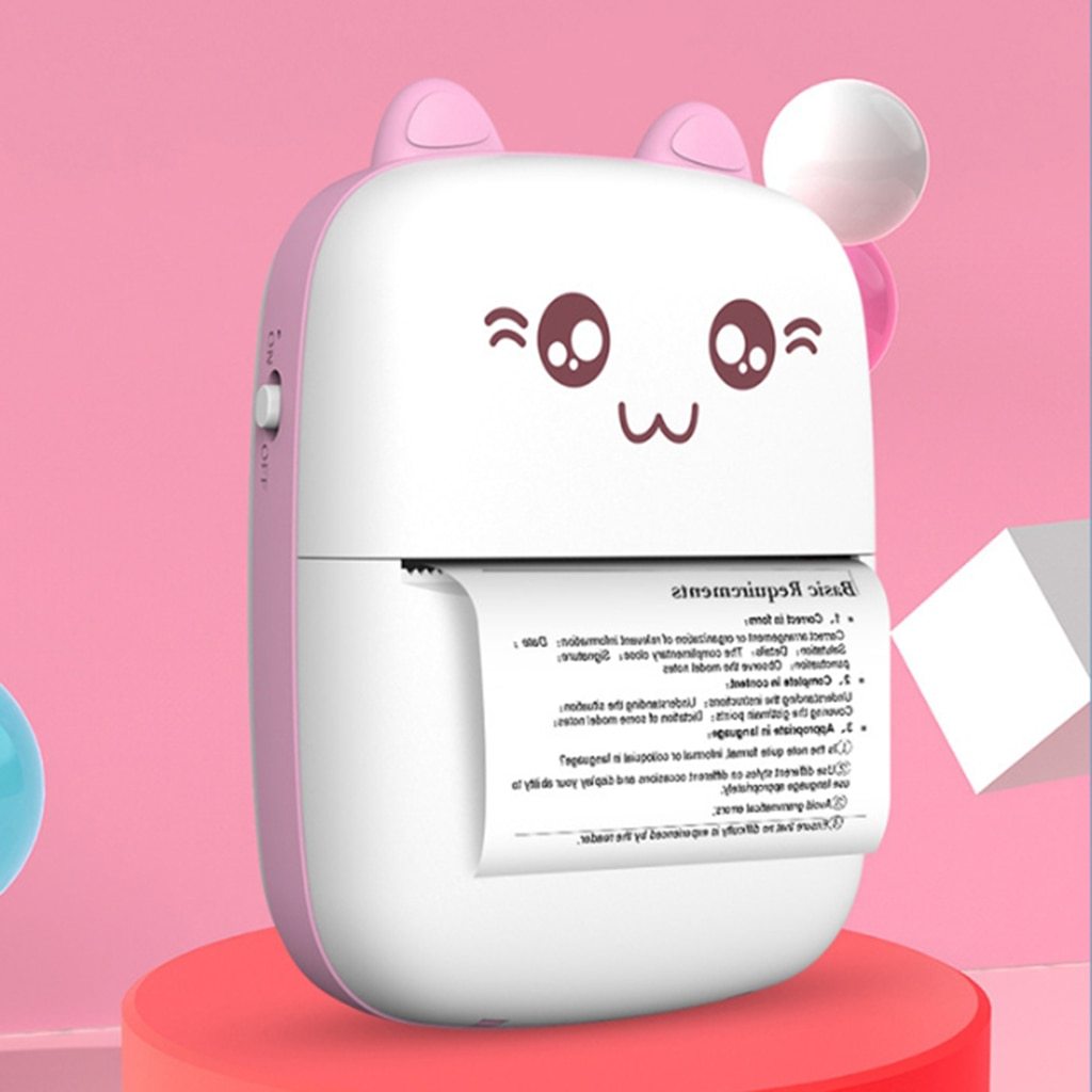 Mini Bluetooth & WiFi Pocket Printer | Portable Note, Photo & Label Printer for Students & Home