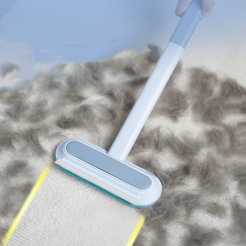 4‑in‑1 Pet Hair & Screen Cleaning Brush – Wet/Dry Lint Remover with Extendable Handle