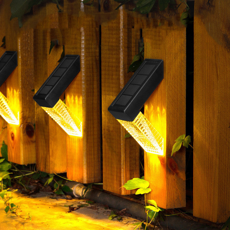 LED Solar Stairs Lights | Waterproof Outdoor Step Deck Light with Auto Sensor & Warm Glow for Garden & Fence