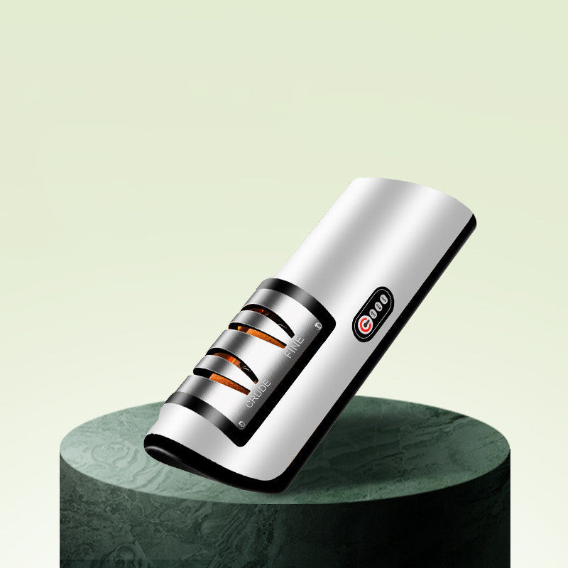 USB Rechargeable Electric Knife Sharpener | Fast Adjustable Sharpening for Knives & Scissors