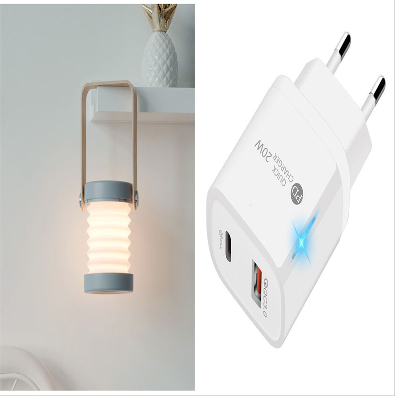 Foldable Touch LED Night Light – Dimmable, USB Rechargeable, Eco-Friendly Portable Lamp for Home & Reading