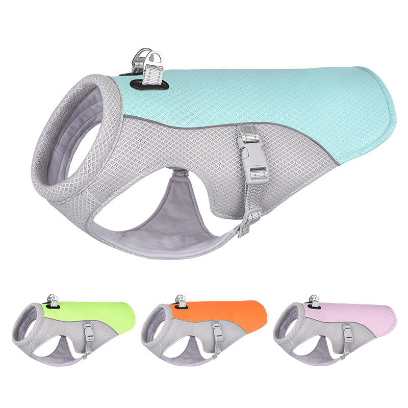 Summer Pet Dog Cooling Vest – Breathable Heat-Resistant Clothing for Small & Large Dogs