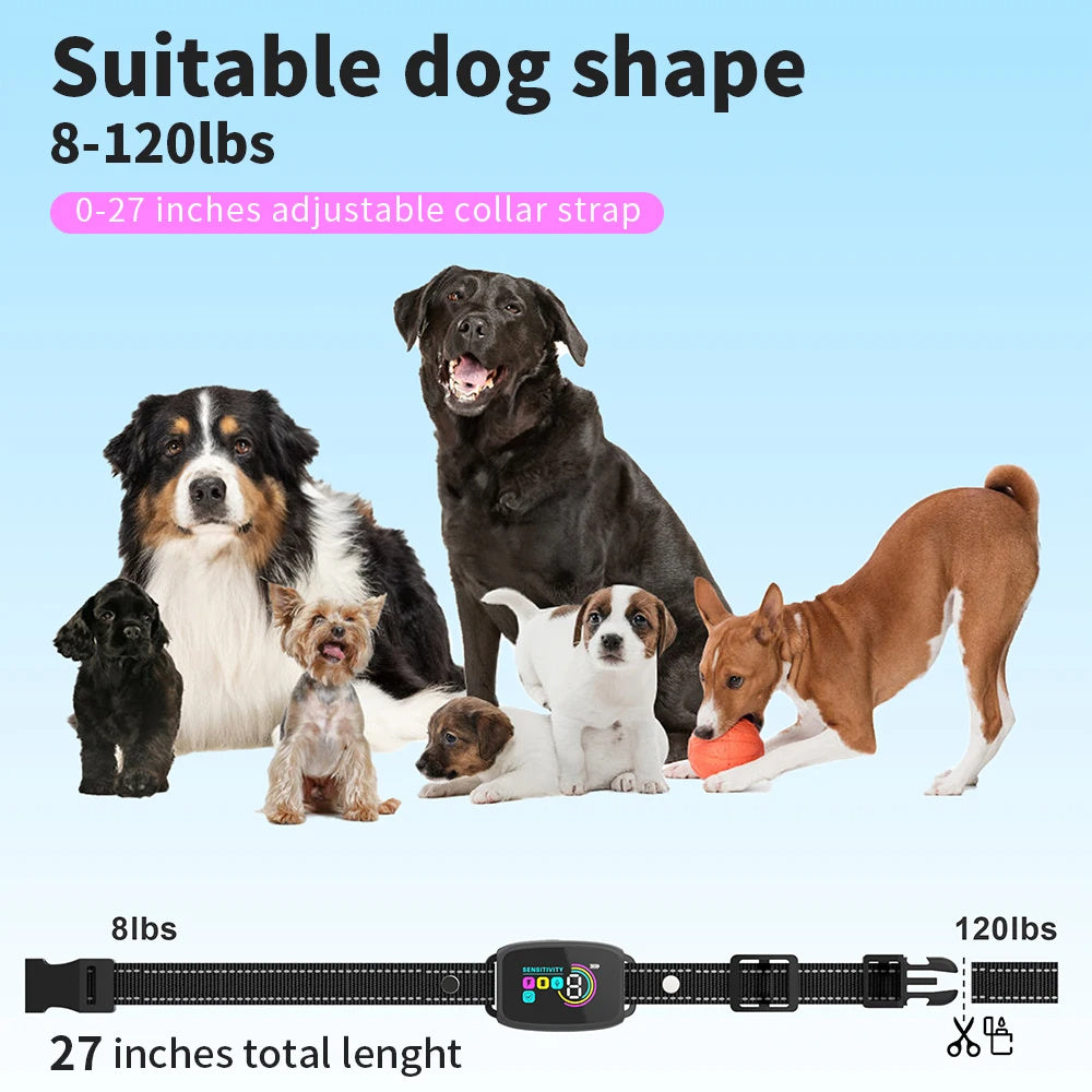 Smart Anti-Barking Dog Collar – AI Adjustable Modes + Safe No-Shock Options & IP67 Waterproof