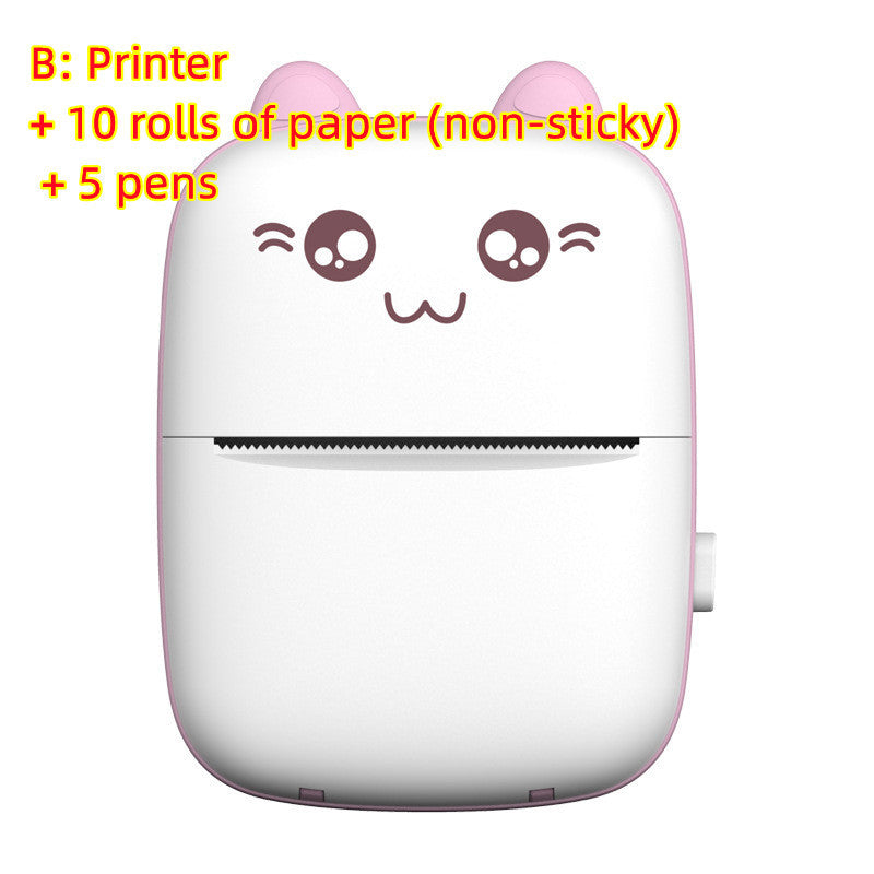 Mini Bluetooth & WiFi Pocket Printer | Portable Note, Photo & Label Printer for Students & Home