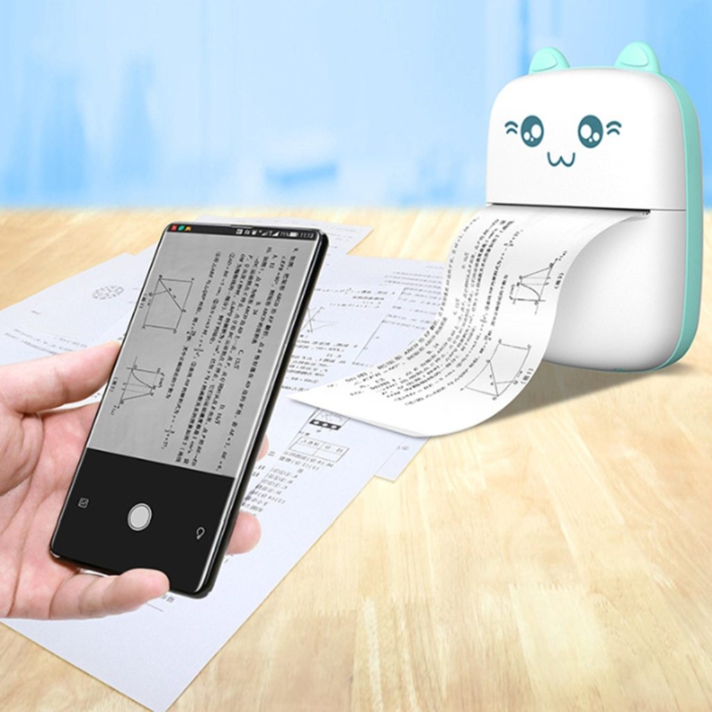 Mini Bluetooth & WiFi Pocket Printer | Portable Note, Photo & Label Printer for Students & Home