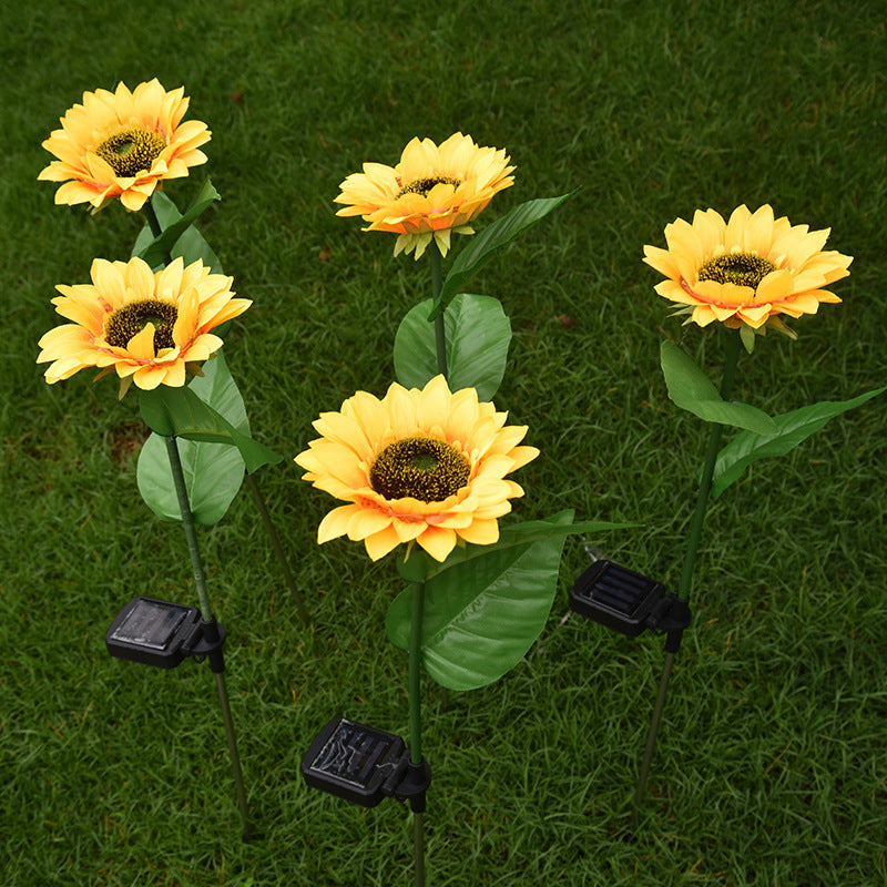 Solar Sunflower Garden Light | LED Outdoor Lamp with Auto Sensor & Weatherproof Design