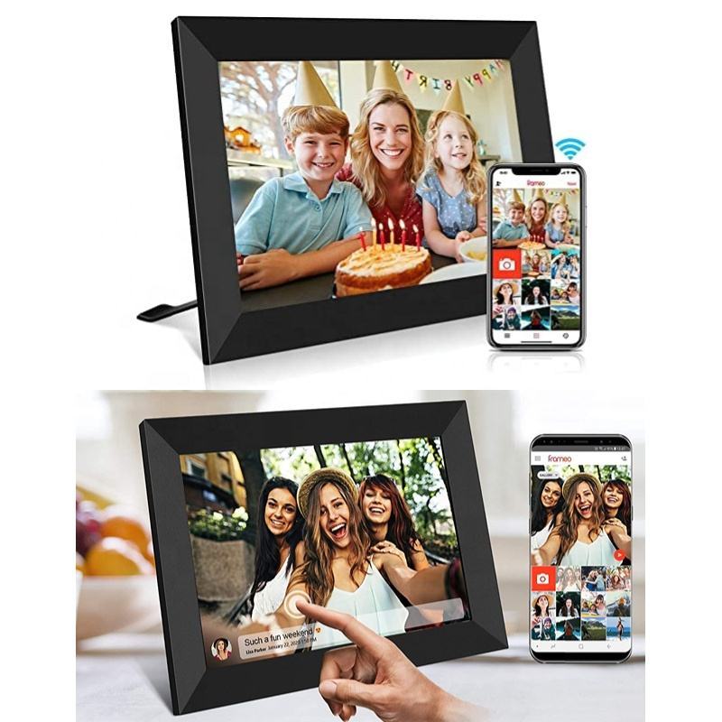 Smart WiFi Digital Photo Frame | 10.1" Touch Screen with Auto Rotation & Secure Photo Sharing