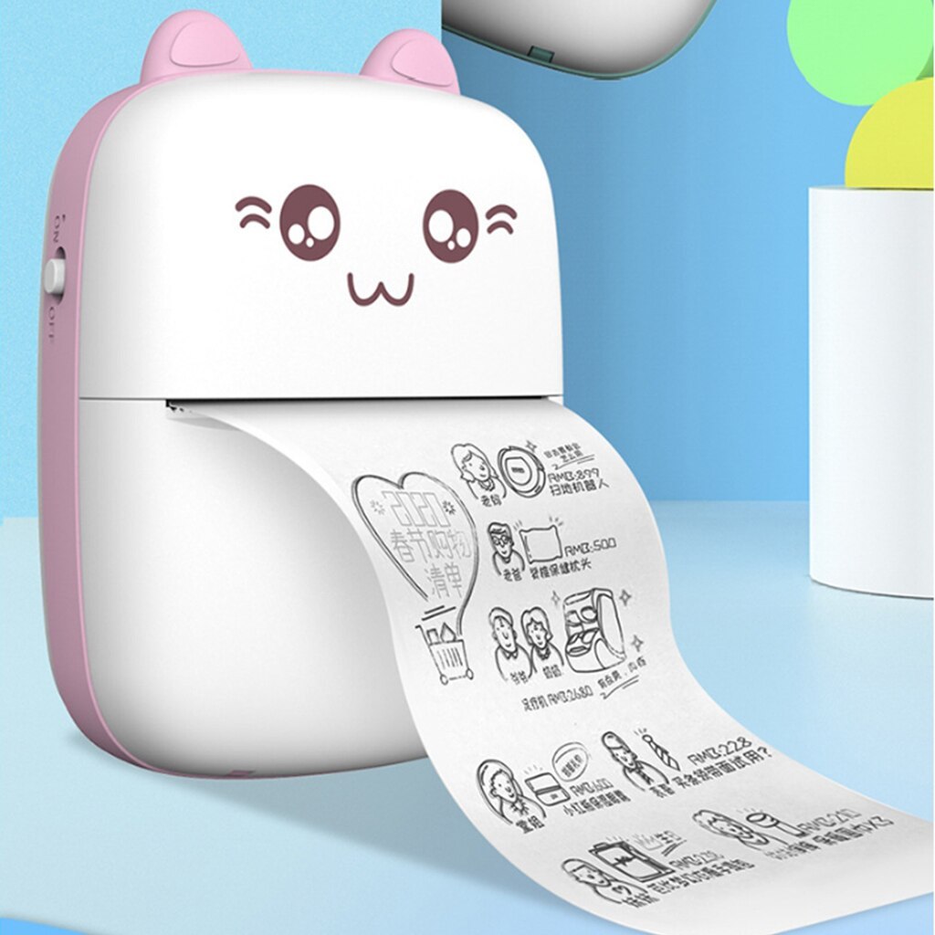 Mini Bluetooth & WiFi Pocket Printer | Portable Note, Photo & Label Printer for Students & Home