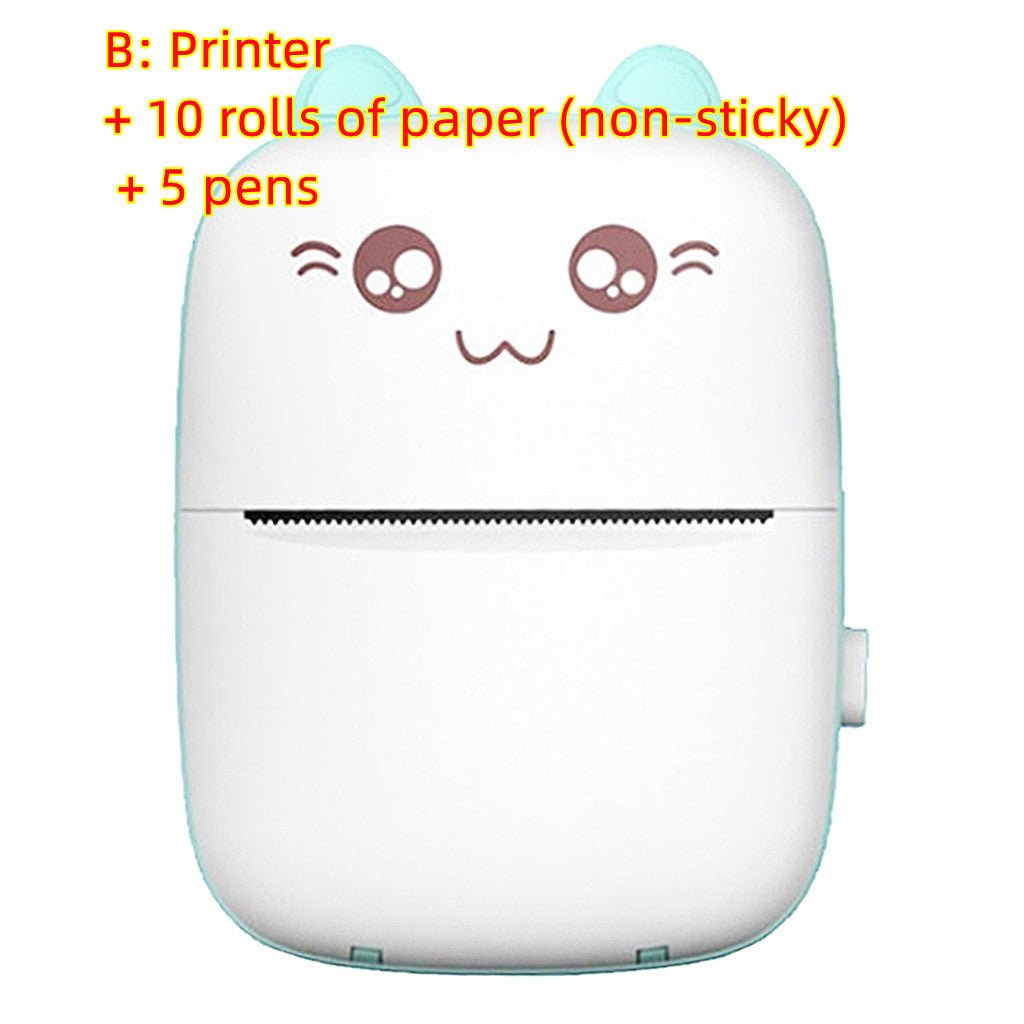 Mini Bluetooth & WiFi Pocket Printer | Portable Note, Photo & Label Printer for Students & Home