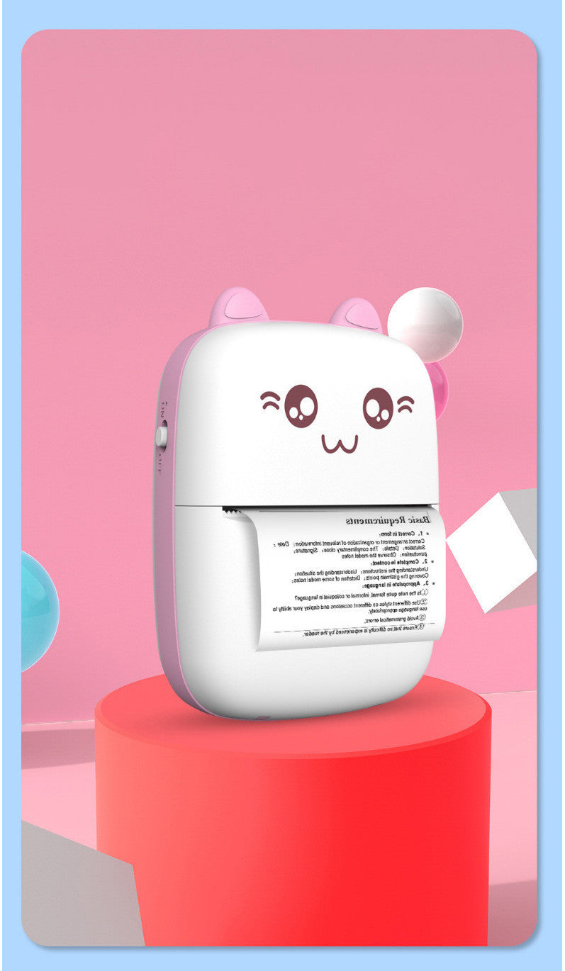 Mini Bluetooth & WiFi Pocket Printer | Portable Note, Photo & Label Printer for Students & Home