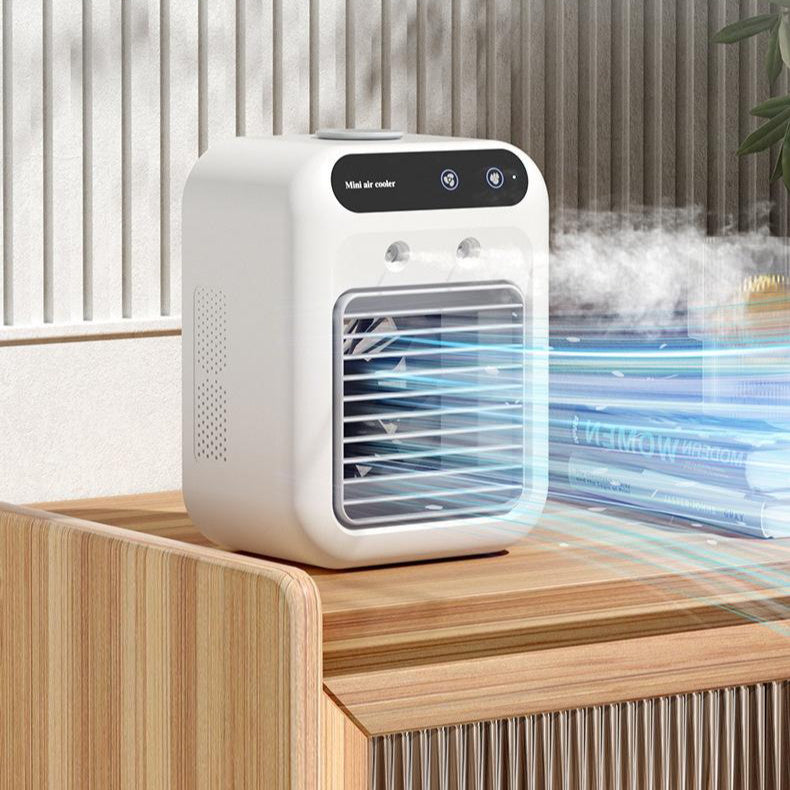 Portable USB Air Conditioner Fan – Mini Water-Cooling Atomizer with Ice Chamber for Eco Cooling at Home, Office & Car