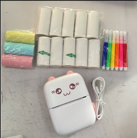 Mini Bluetooth & WiFi Pocket Printer | Portable Note, Photo & Label Printer for Students & Home