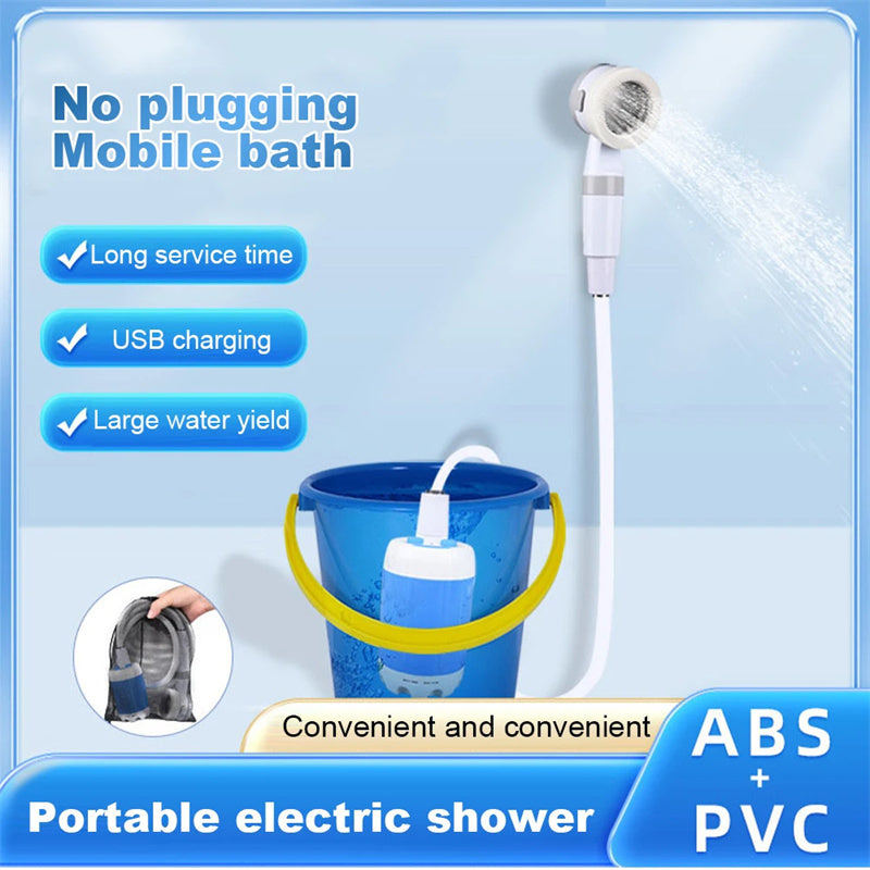Portable Electric Camping Shower | Rechargeable Outdoor Shower with 5000mAh Battery & Adjustable Flow