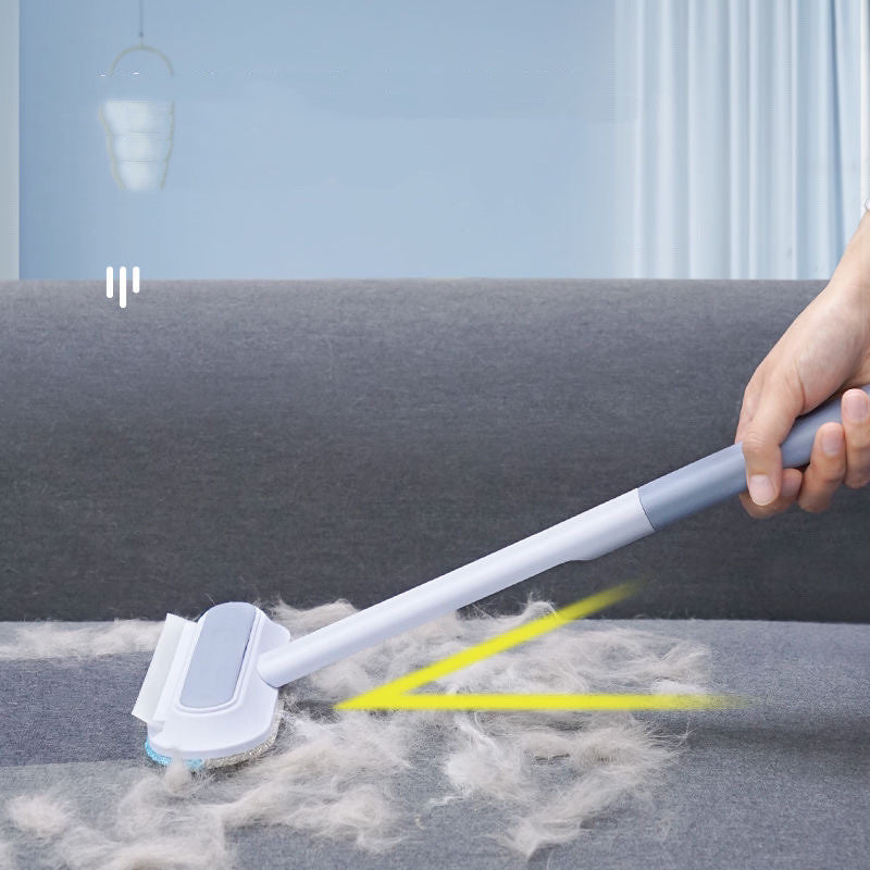 4‑in‑1 Pet Hair & Screen Cleaning Brush – Wet/Dry Lint Remover with Extendable Handle