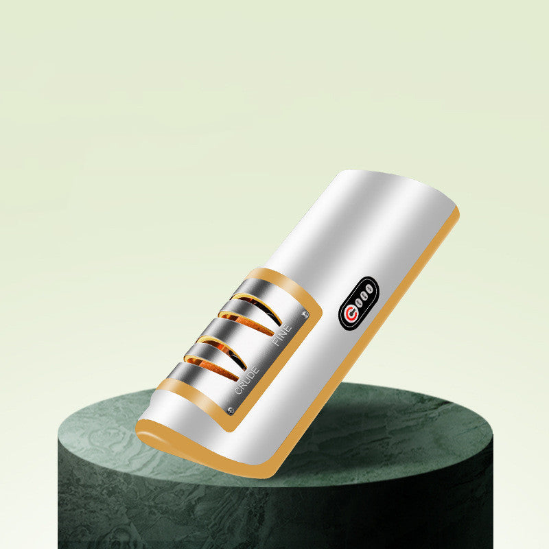 USB Rechargeable Electric Knife Sharpener | Fast Adjustable Sharpening for Knives & Scissors