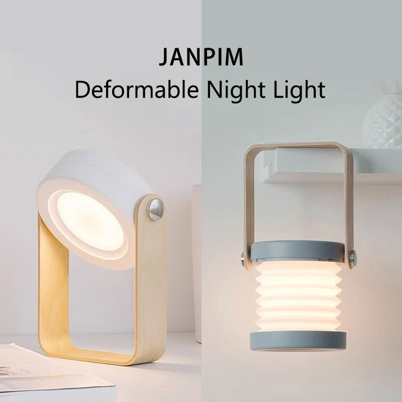 Foldable Touch LED Night Light – Dimmable, USB Rechargeable, Eco-Friendly Portable Lamp for Home & Reading